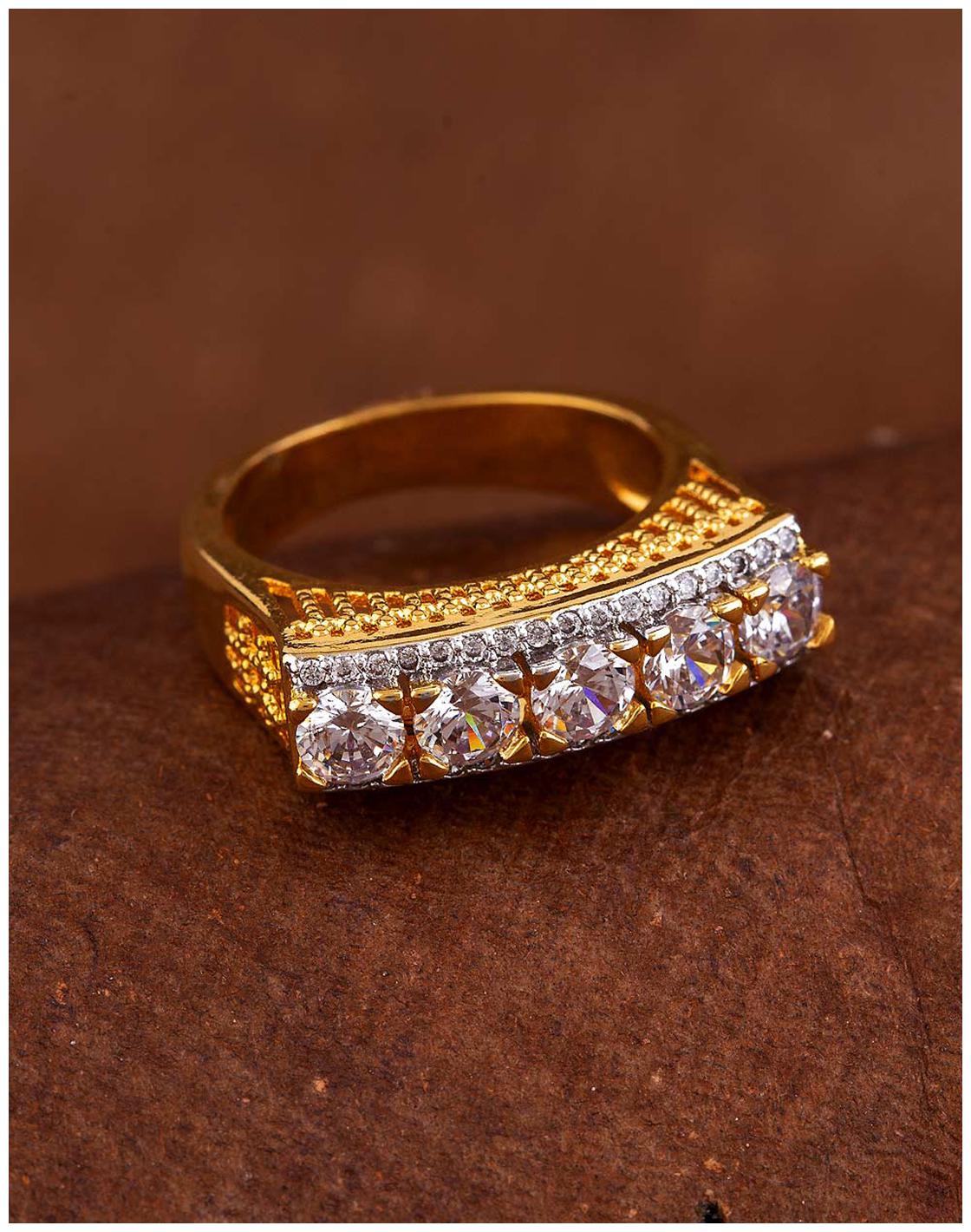 

Voylla CZ Princess Cut Gems Ring
