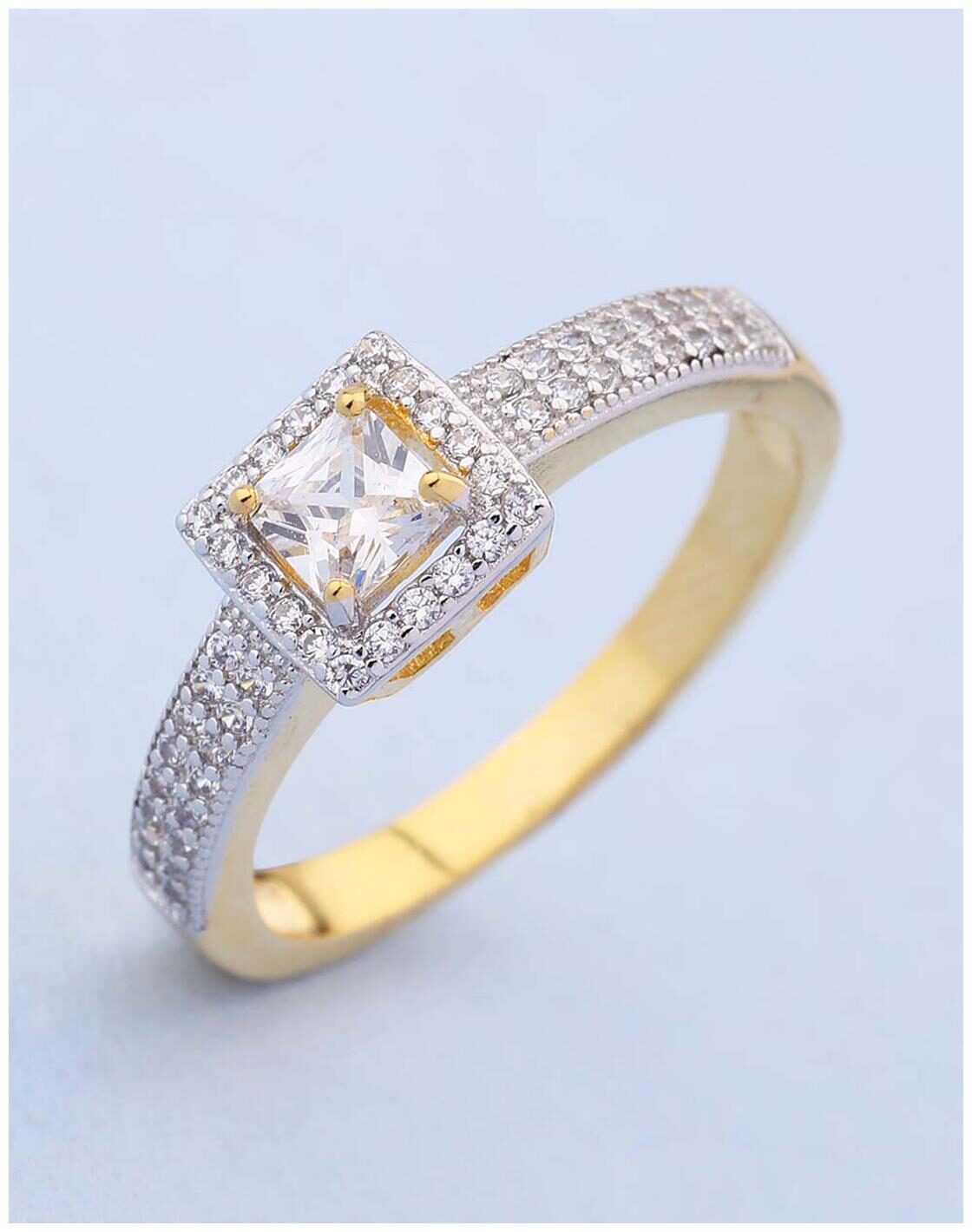 

Voylla CZ Square Design Ring For Women