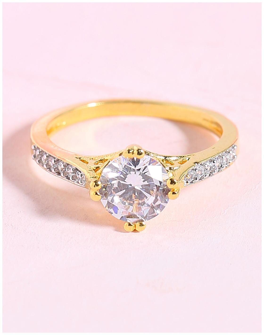 

Voylla CZ Studded Ring from 9 to 5 Collection