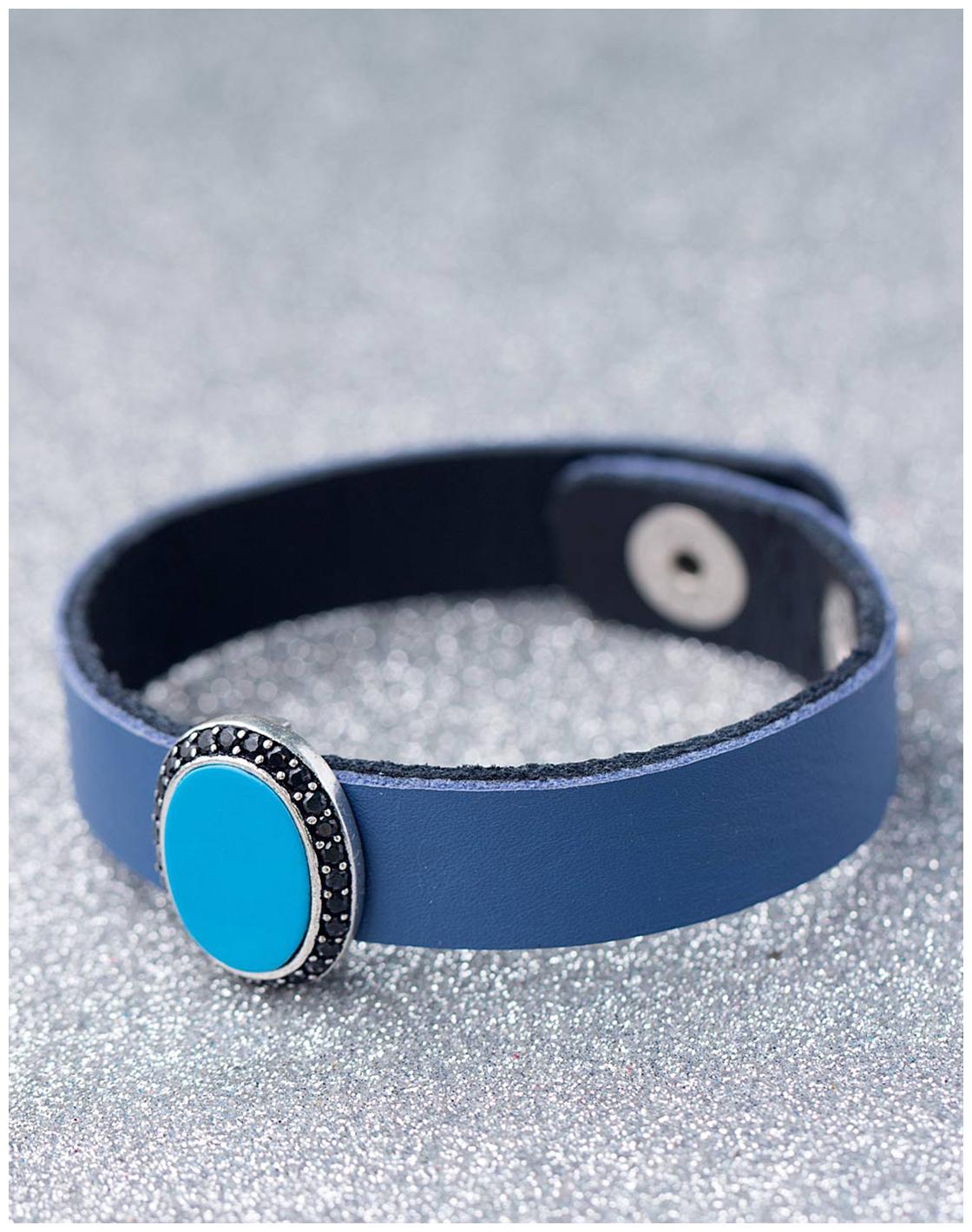 

Voylla CZ Studded Milestone Leather Bracelet