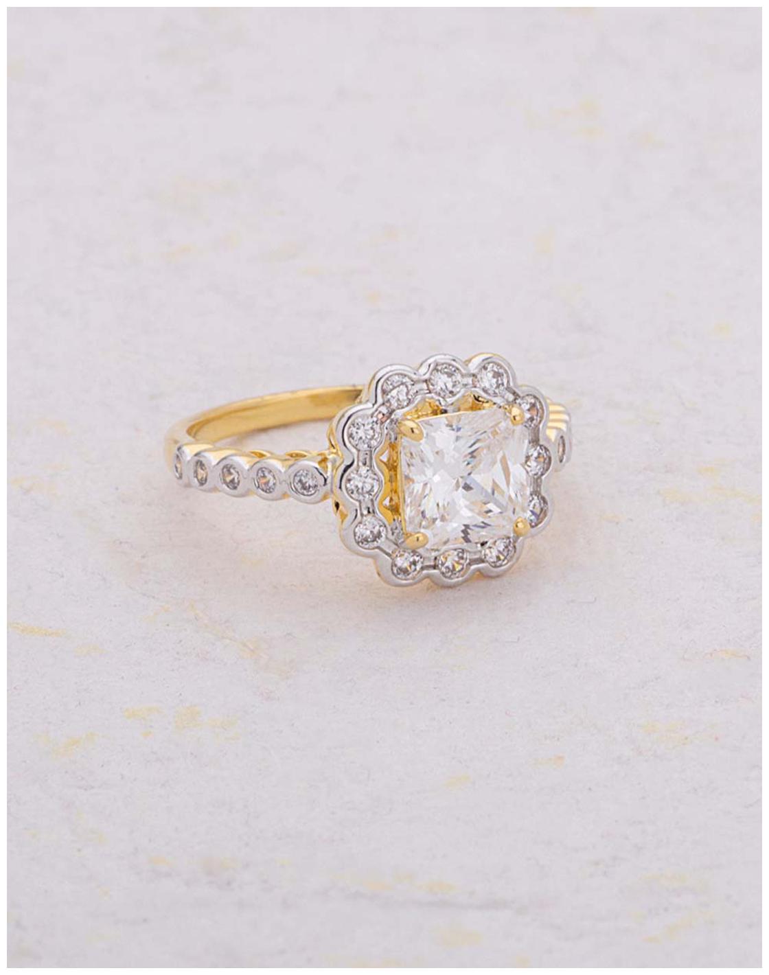 

Voylla Dainty Ring Graced with Zircons