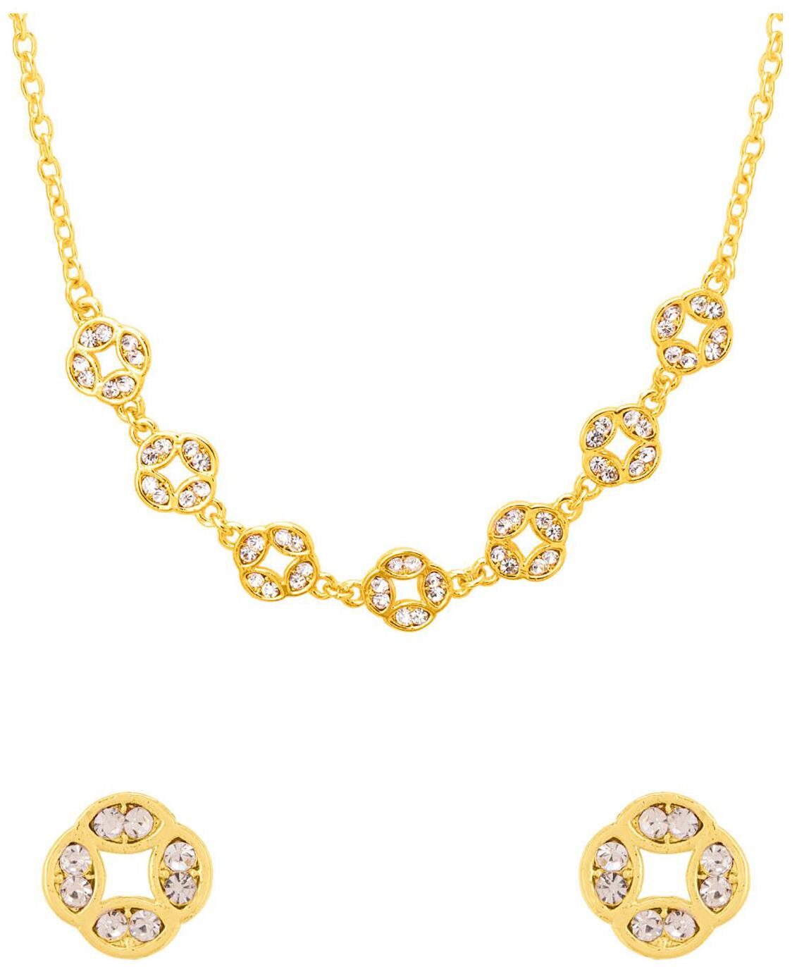 

Voylla Designer Necklace Set with Gem Embellishments For Women