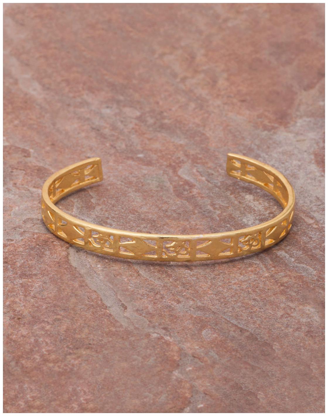 

Voylla Designer Cuff Bracelet with Gold Plating