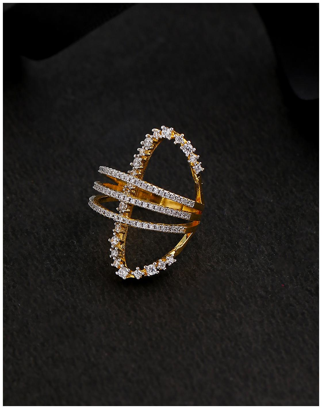 

Voylla Designer Inspired Brass Finger Ring