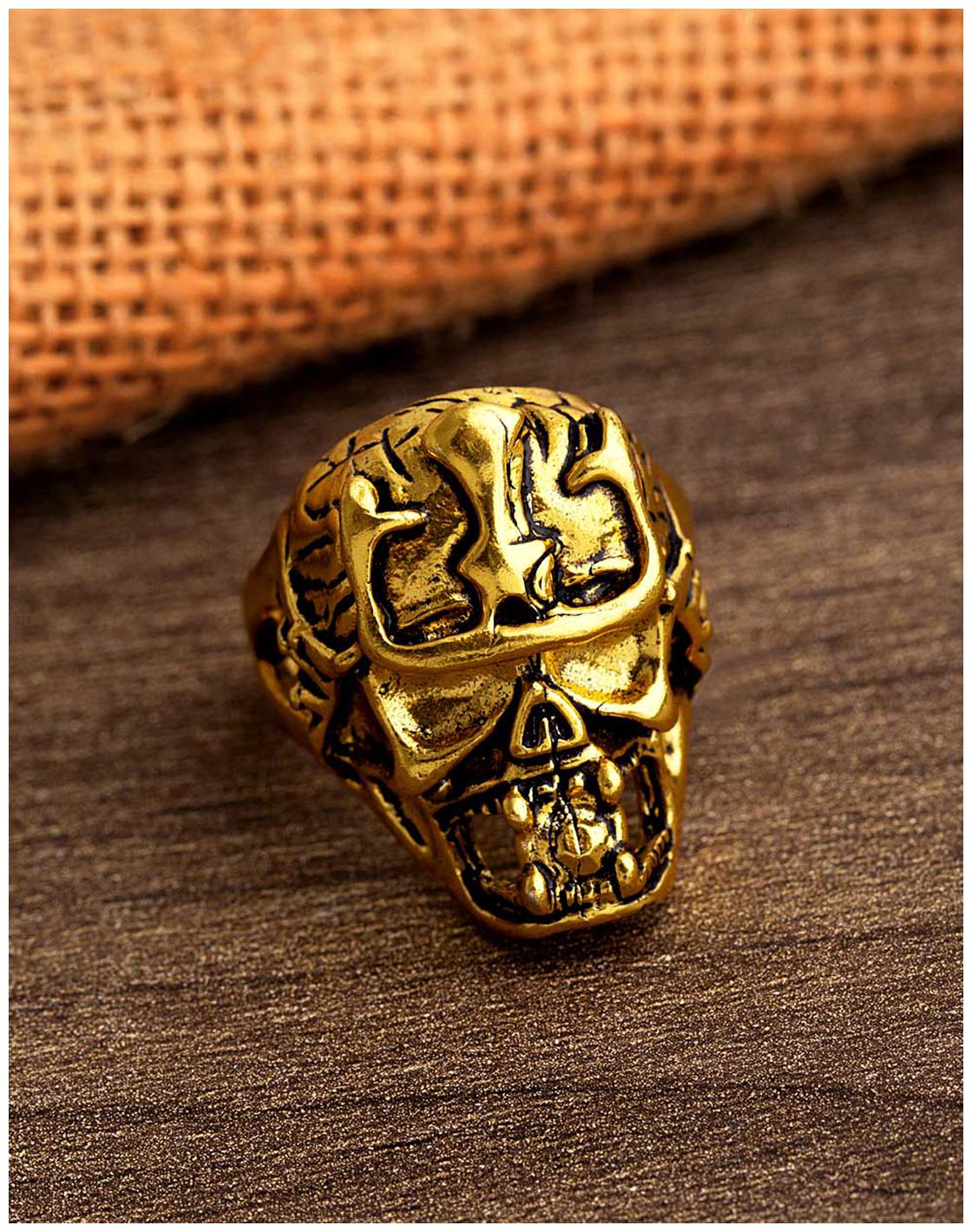 

Voylla Devil Collection Brass Skull Ring