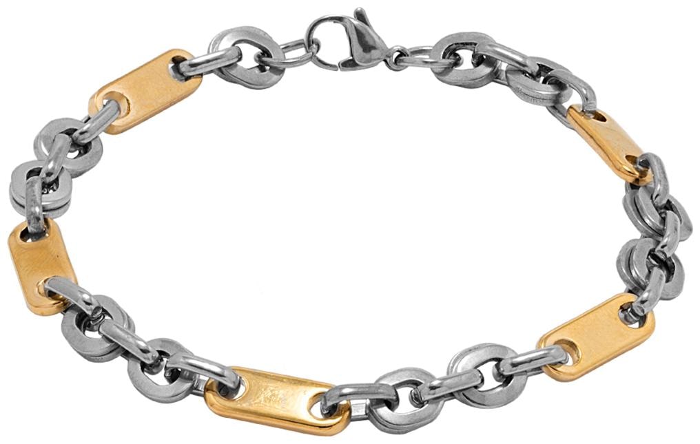 

Dare by Voylla dual-tone stainless steel link bracelet