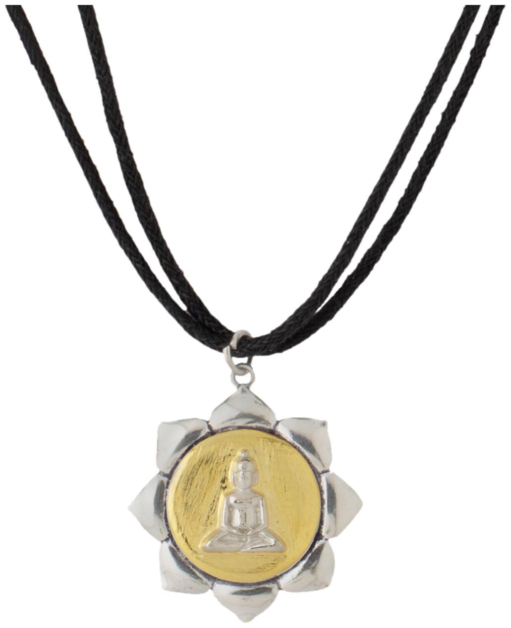 

Voylla Dual Tone Pendant With Threaded Chain