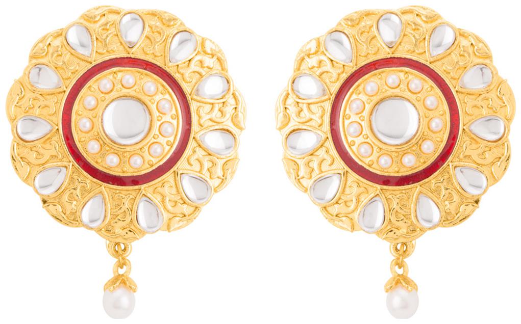

Voylla Stunning Pearl Drop Danglers