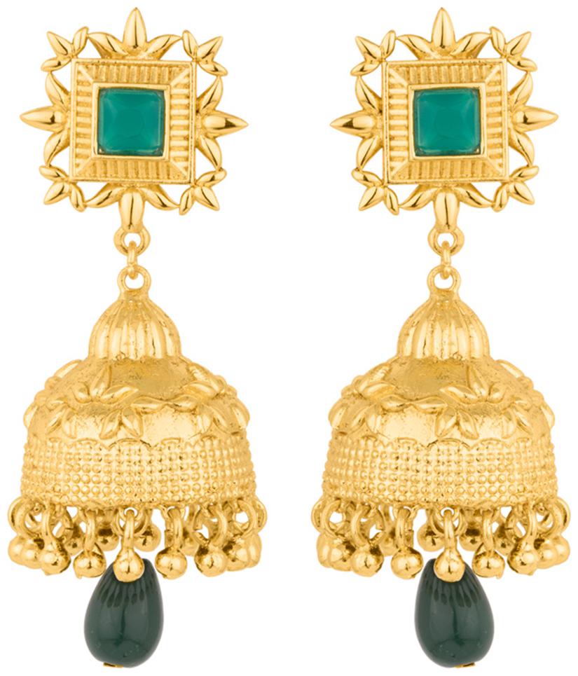 

Voylla Gold Plated Ethnic Jhumki Earring For Women