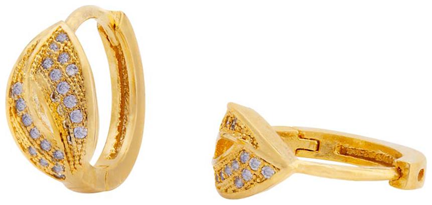 

Voylla Petal Motif Gold Plated Bali Earrings