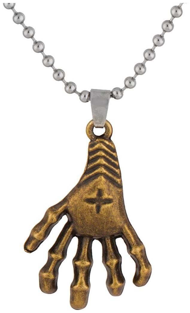 

Voylla Edgy Pendant With Chain In Silver Tone
