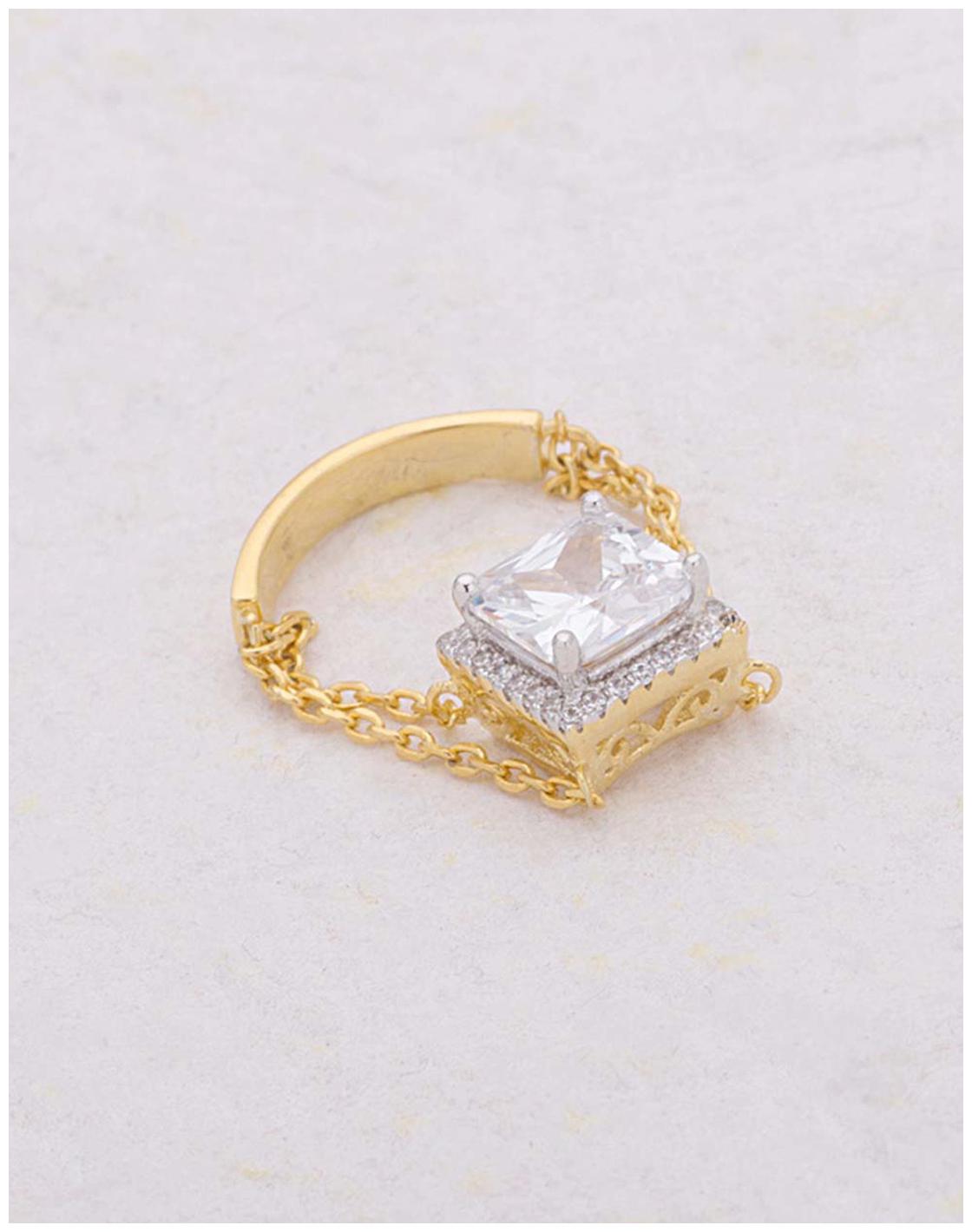 

Voylla Elegant CZ Embellished Ring