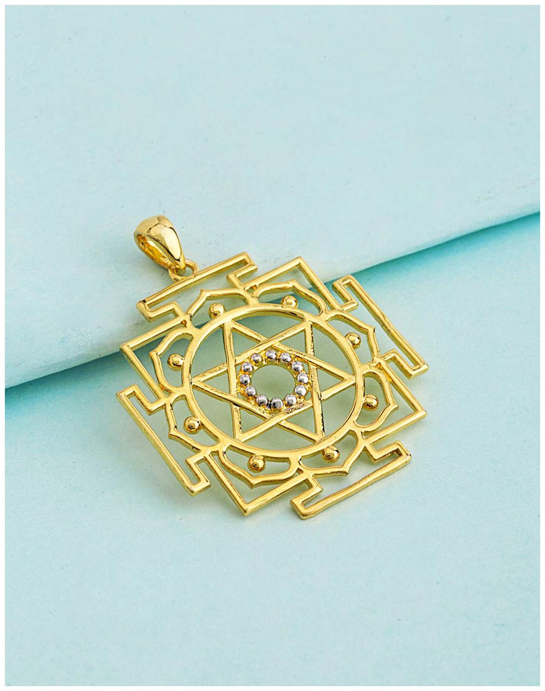 

Voylla Faith Trust Lotus and Star Pendant