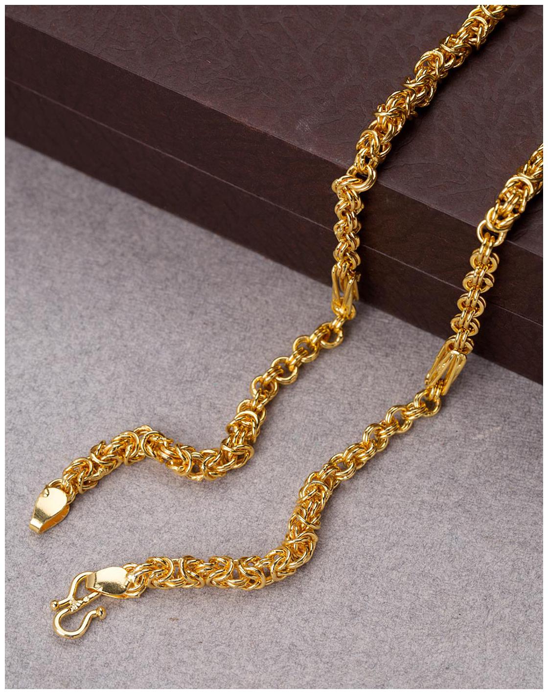 

Voylla Festive Gold-Plated Handmade Cable Link Chain