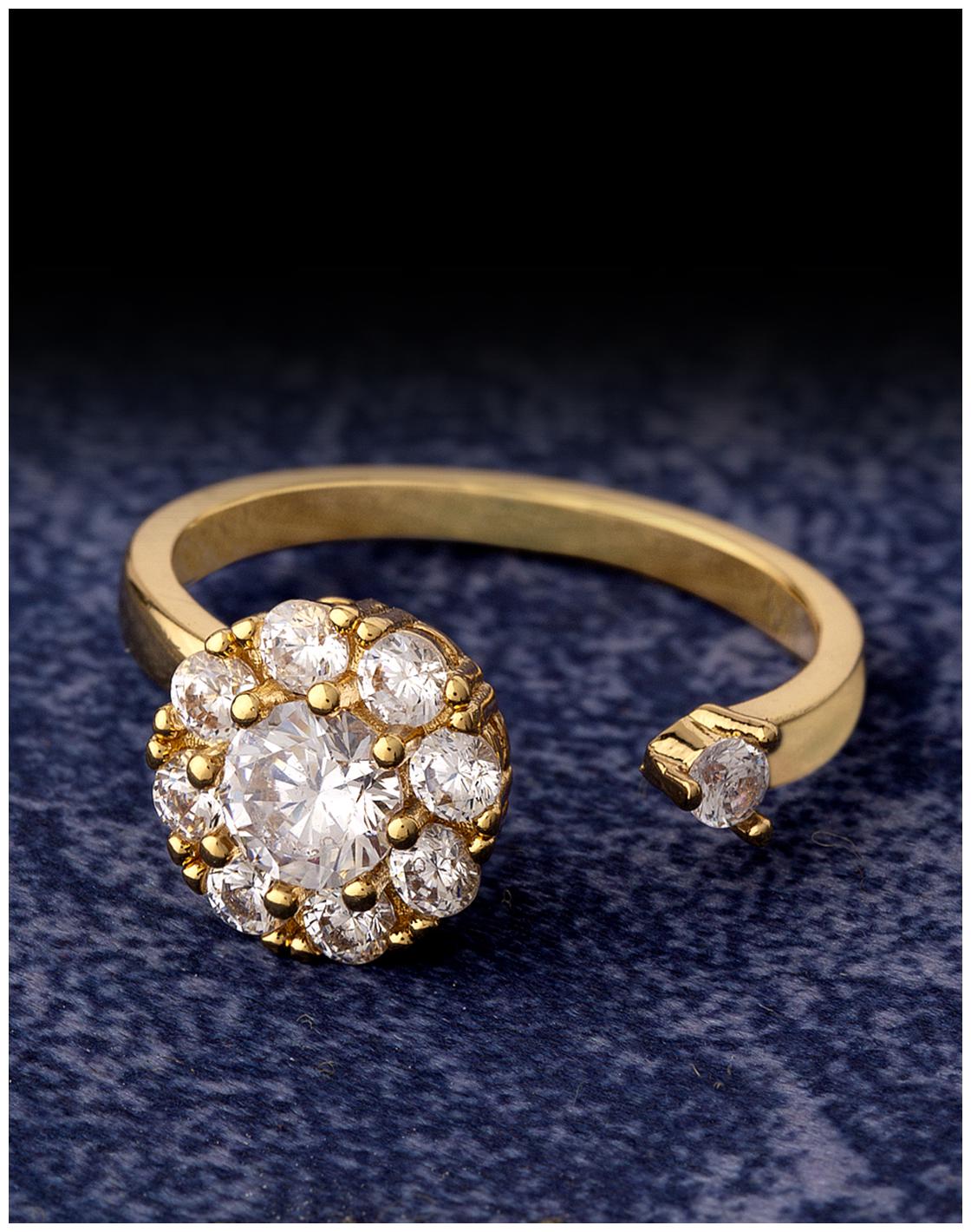 

Voylla Fidget Floral Motif Open Ring