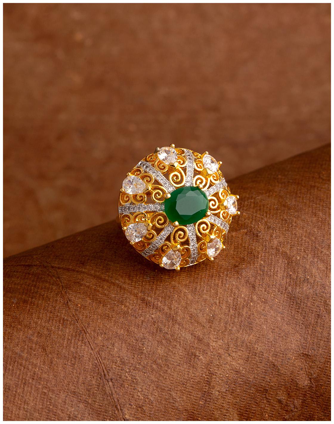 

Voylla Filigree Design Cocktail Ring