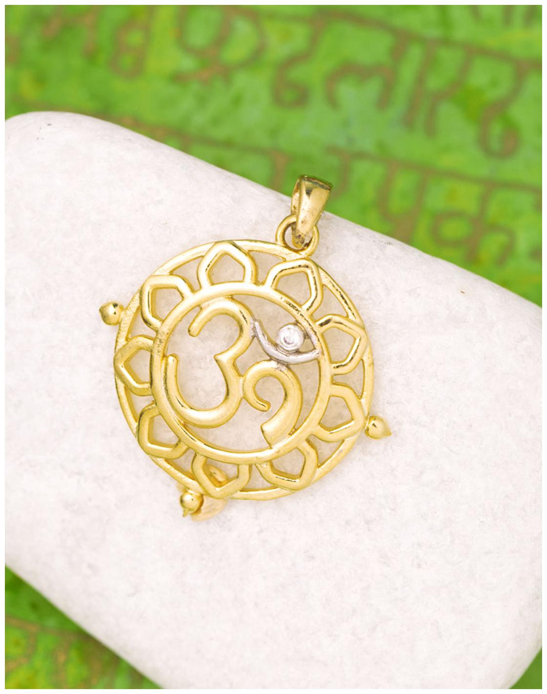 

Voylla Floral OM Pendant Inspired by Spiritual Saga