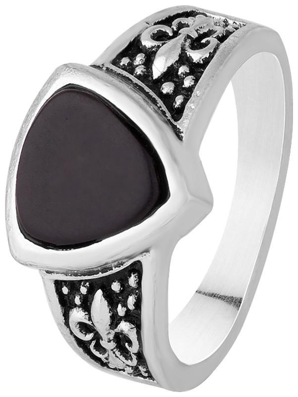 

Voylla French Lily Motif Milestone Ring For Men