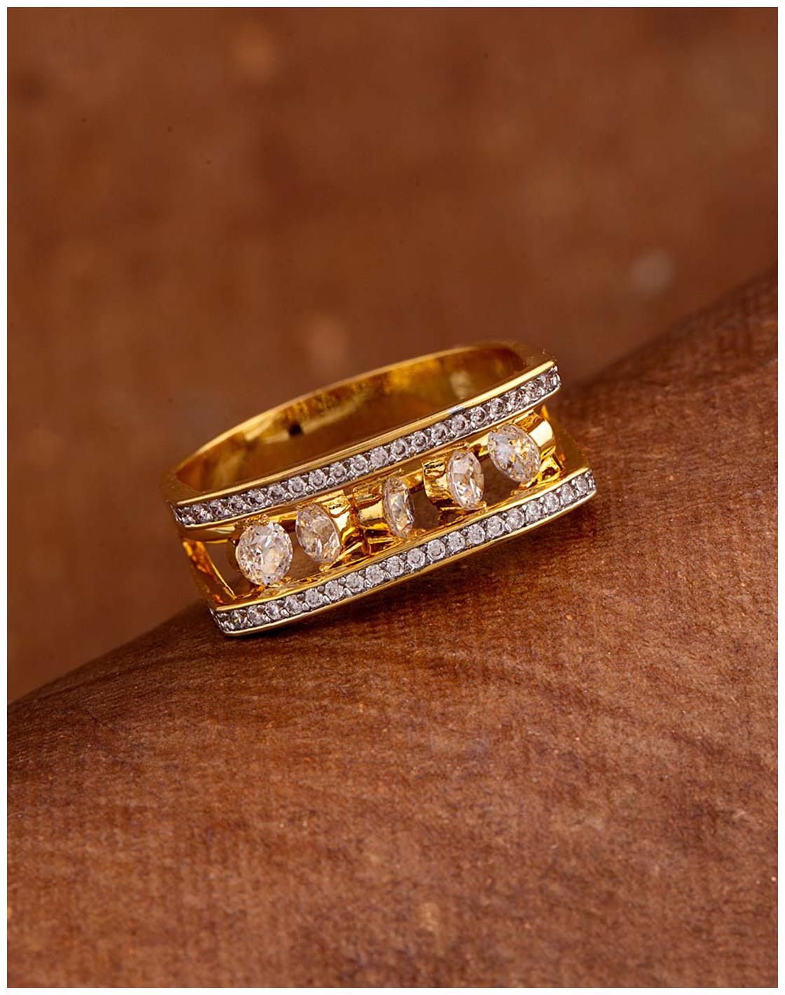 

Voylla Gems Embellished Square Ring