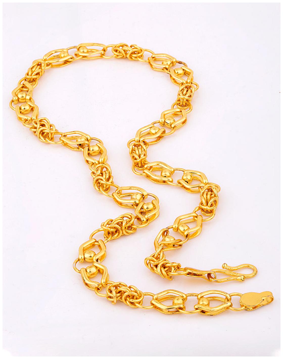 

Voylla Gold-Plated Unique Designer Box Link Chain
