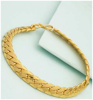 Dare by Voylla Gold Plated Mens Bracelet