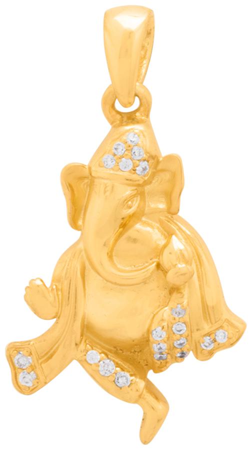 

Voylla Gold Plated Ganpati Pendant Inspired by Spiritual Saga