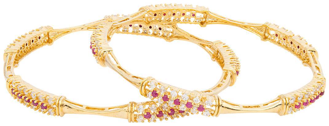 

Voylla Gold CZ Womena TMs Antique Inspired Bracelet For Women