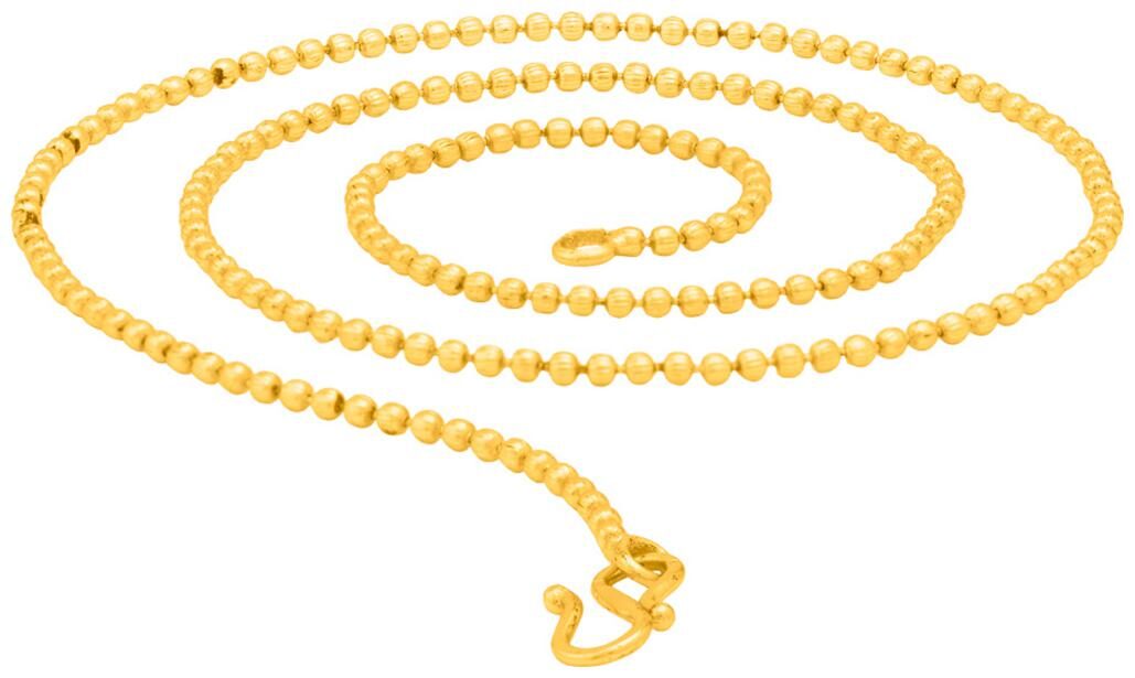 

Voylla Golden Links Designer Beads Link Chain