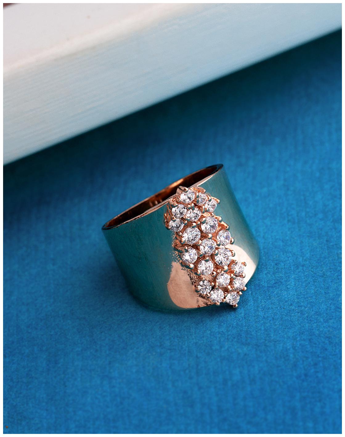 

Voylla Grapevine Design CZ Gems Adorned Ring
