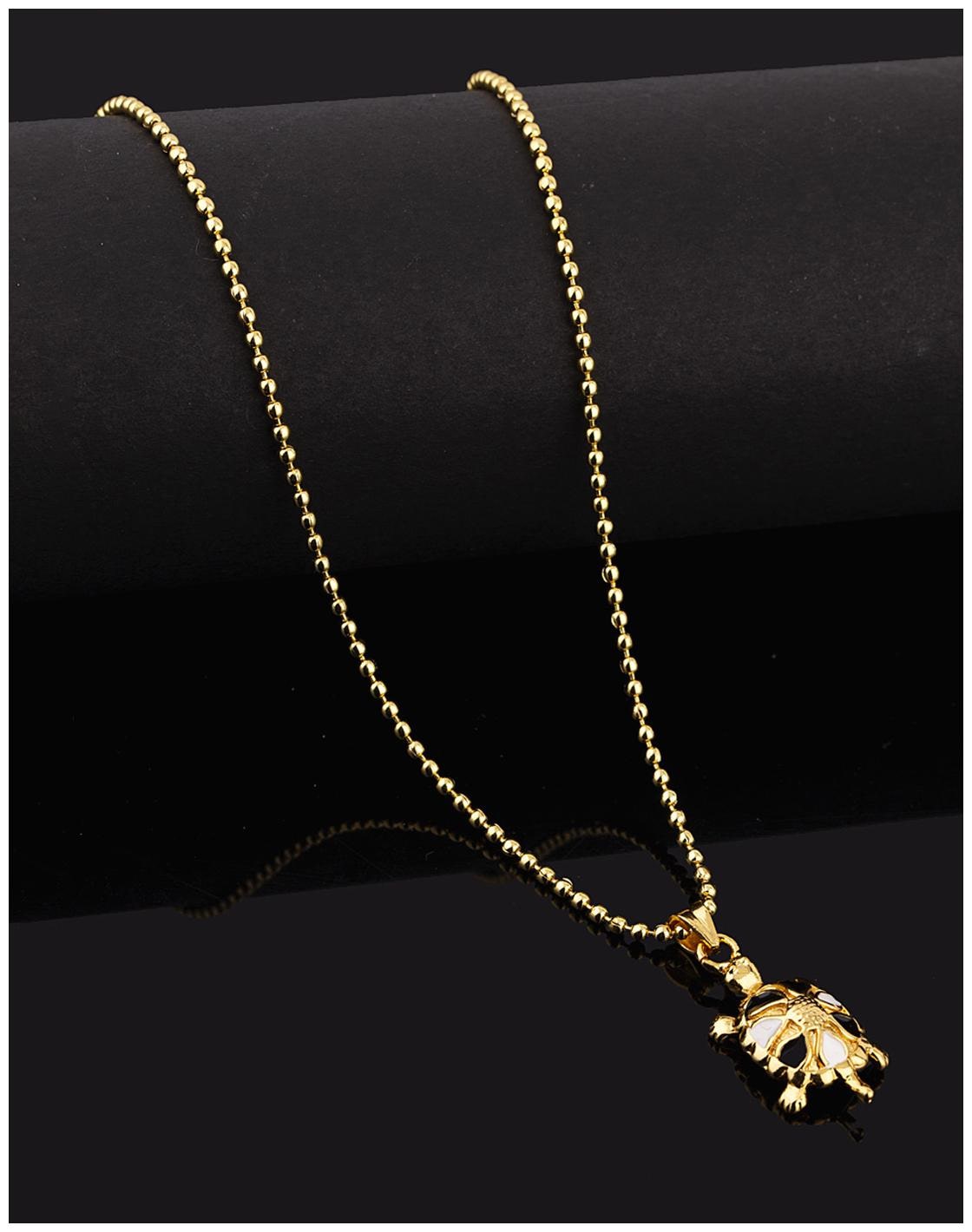 

Voylla Handmade Brass Checkered Men s Pendant