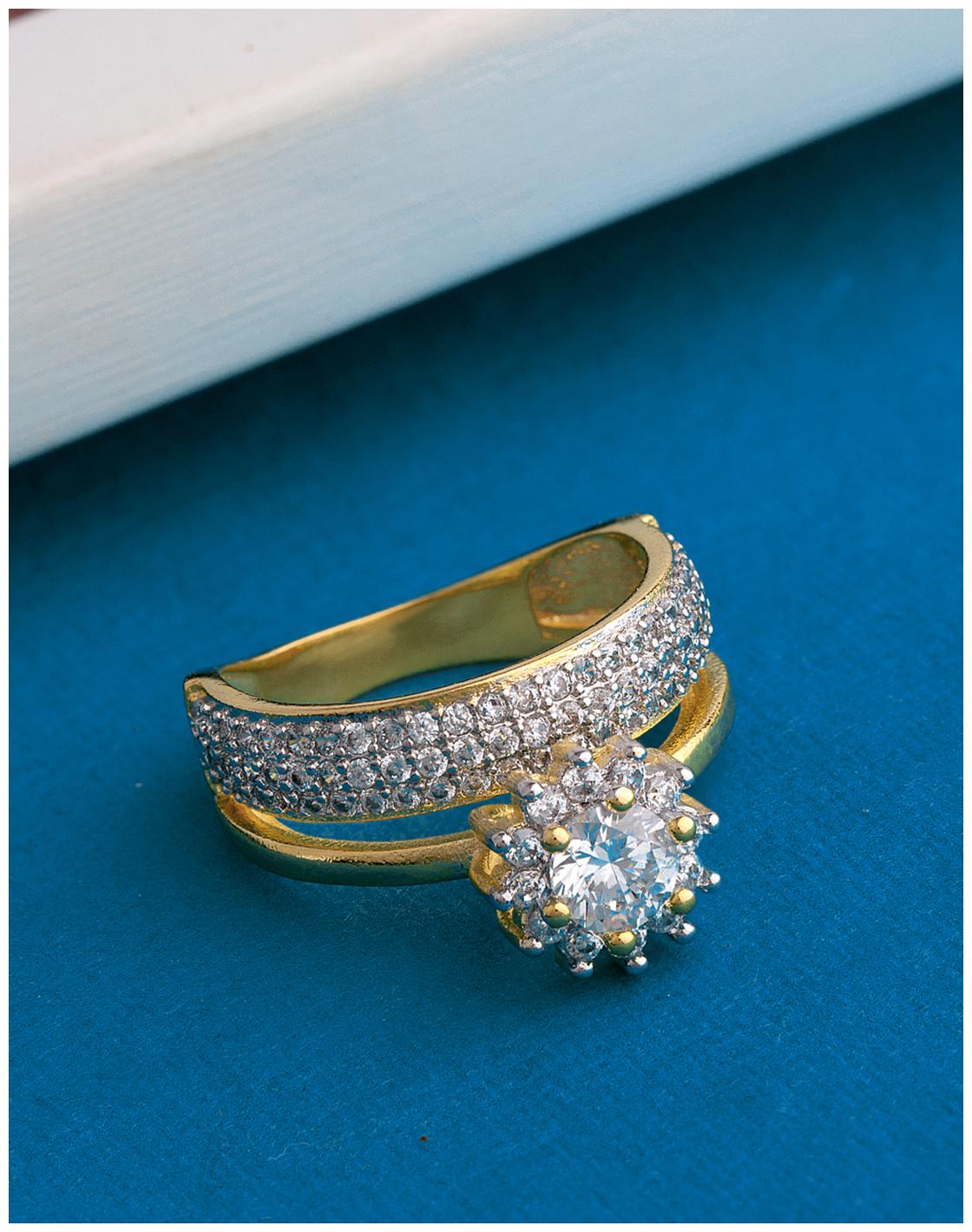 

Voylla Heavily Embellished Cocktail Ring
