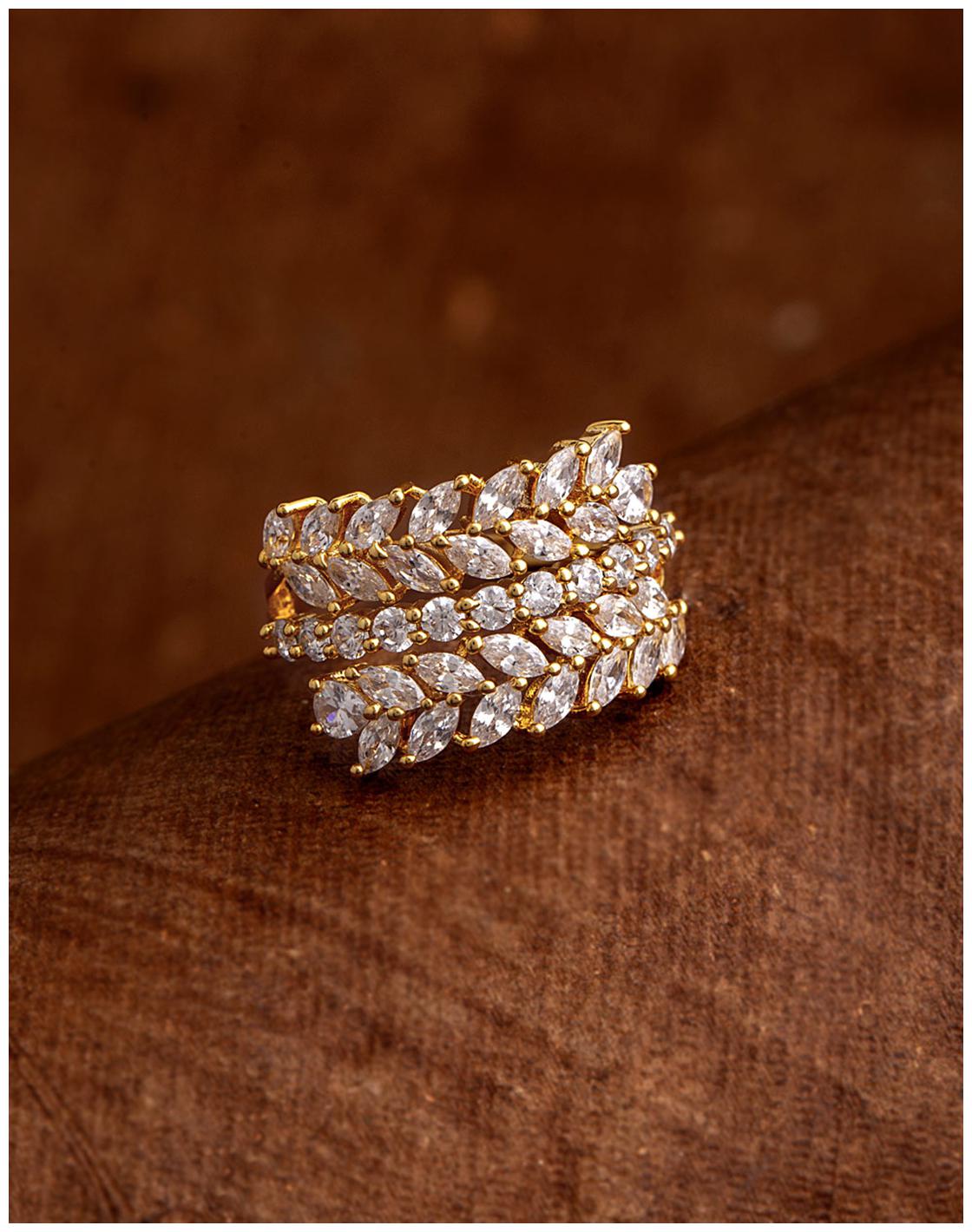 

Voylla Heavily Embellished Finger Ring