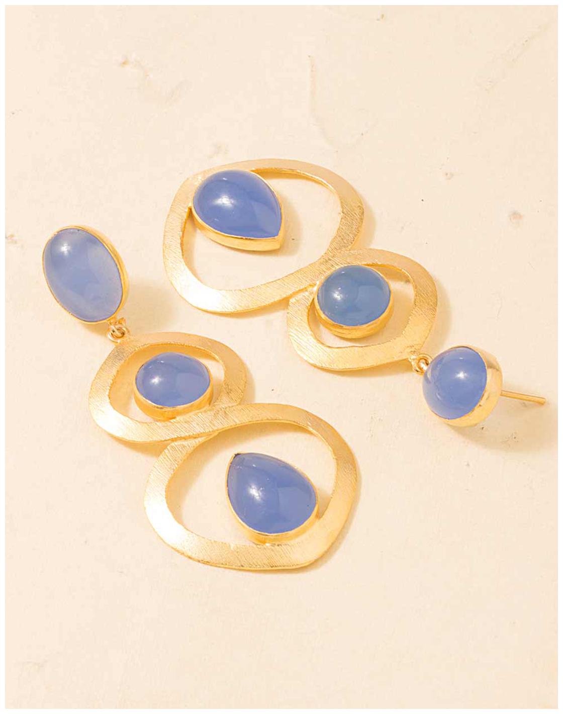 

Voylla Infinite Design Danglers Adorned With Chalcy Stones