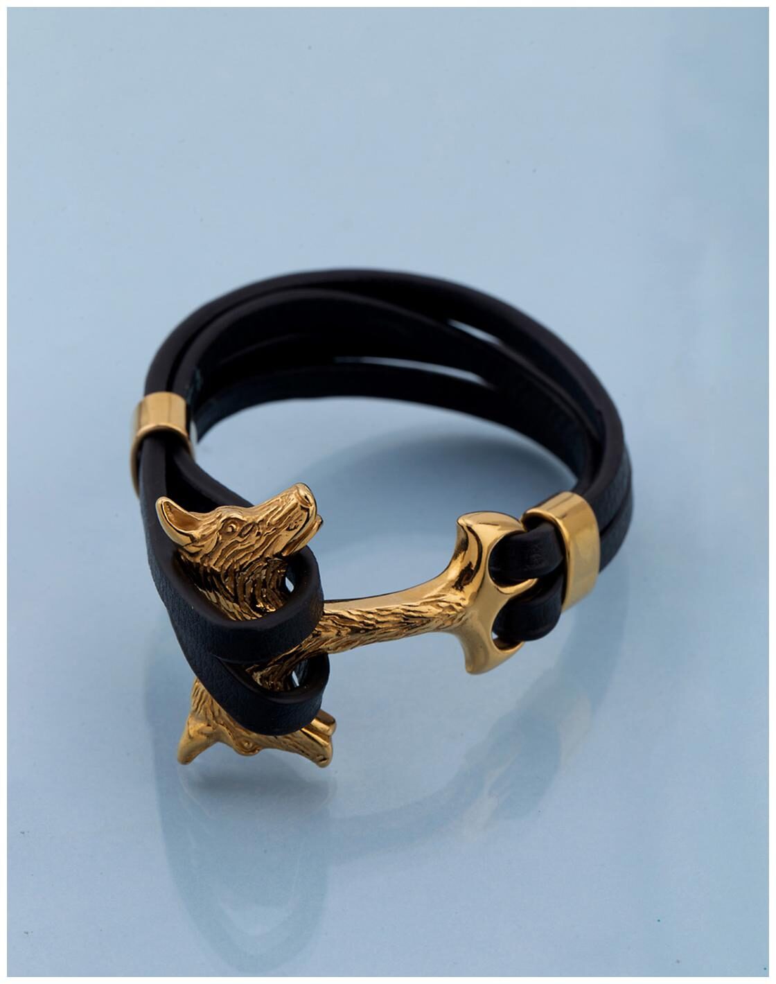

Voylla Leather Trend Jackal Bracelet