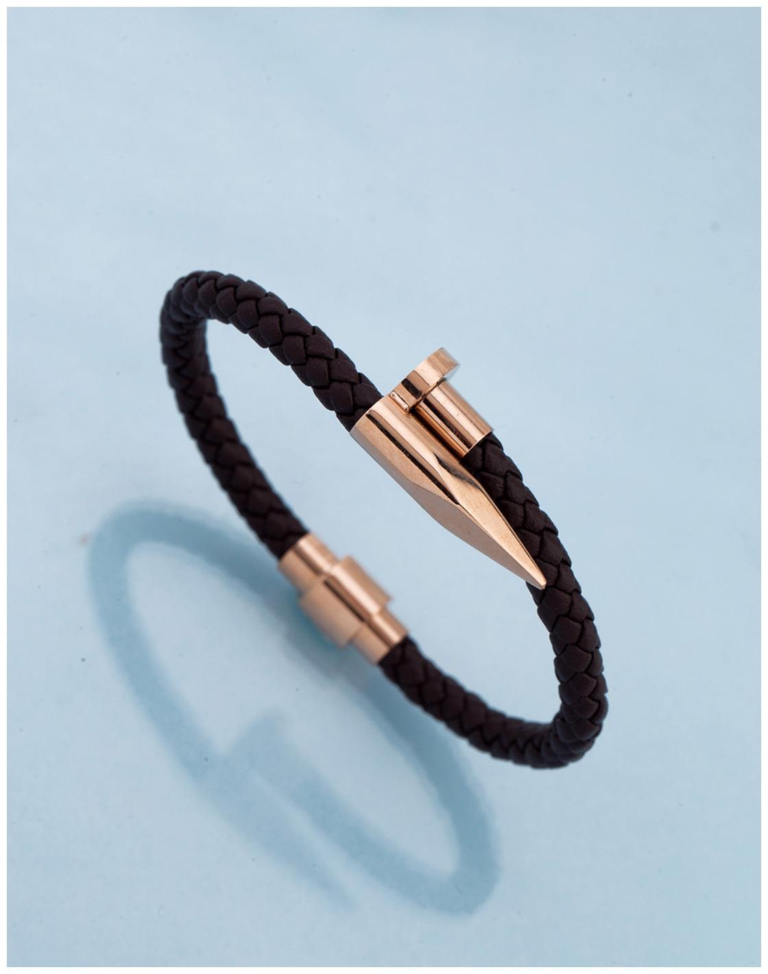 

Voylla Leather Trend Braided Style Bracelet