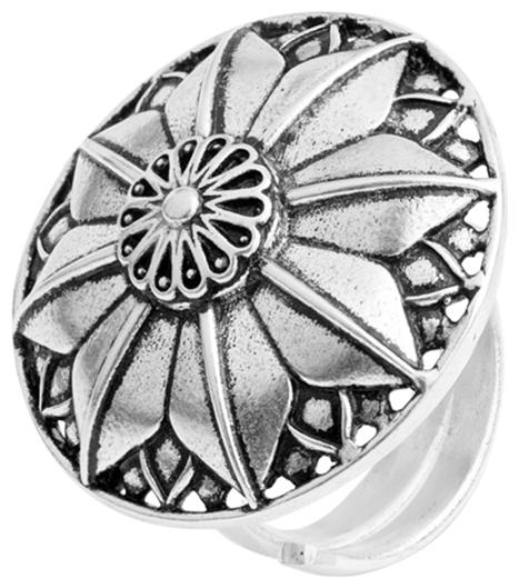 

Voylla Leela Oxidized Flower Ring