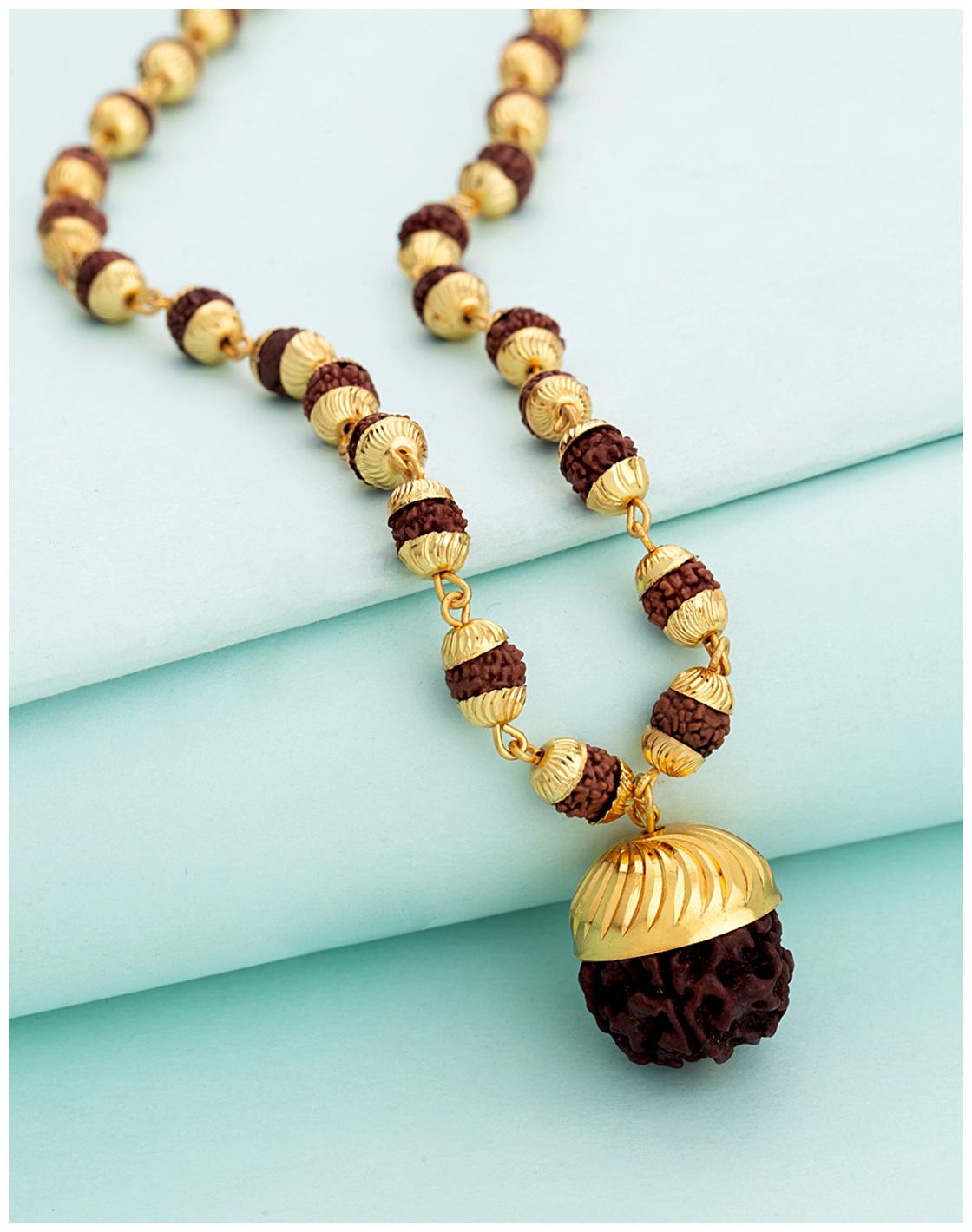 

Voylla Mahadev Extension Gold Plated Rudraksha Pendant
