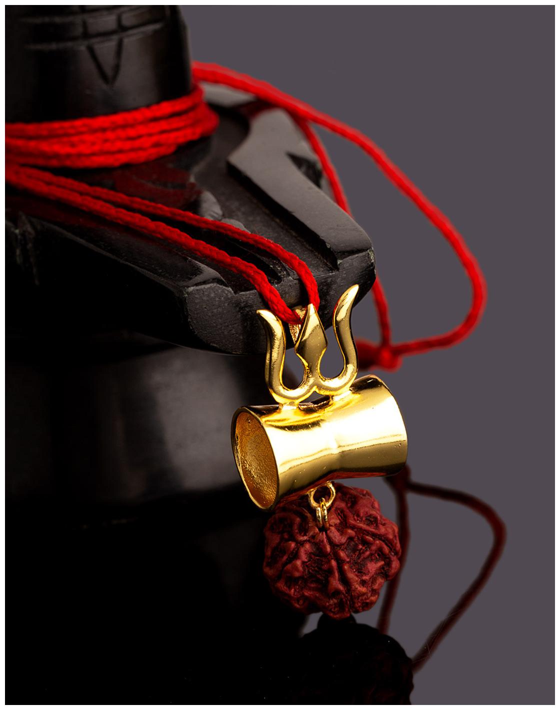 

Voylla Mahadev Extension Damru Motif Pendant