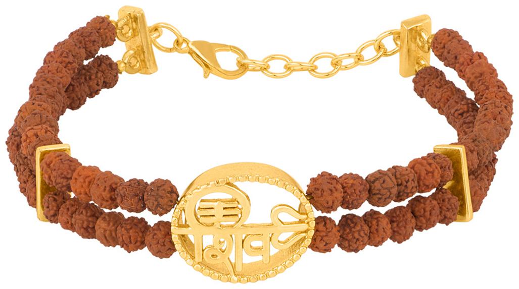 

Voylla Mahadev Gleaming Rudraksha Studded Bracelet
