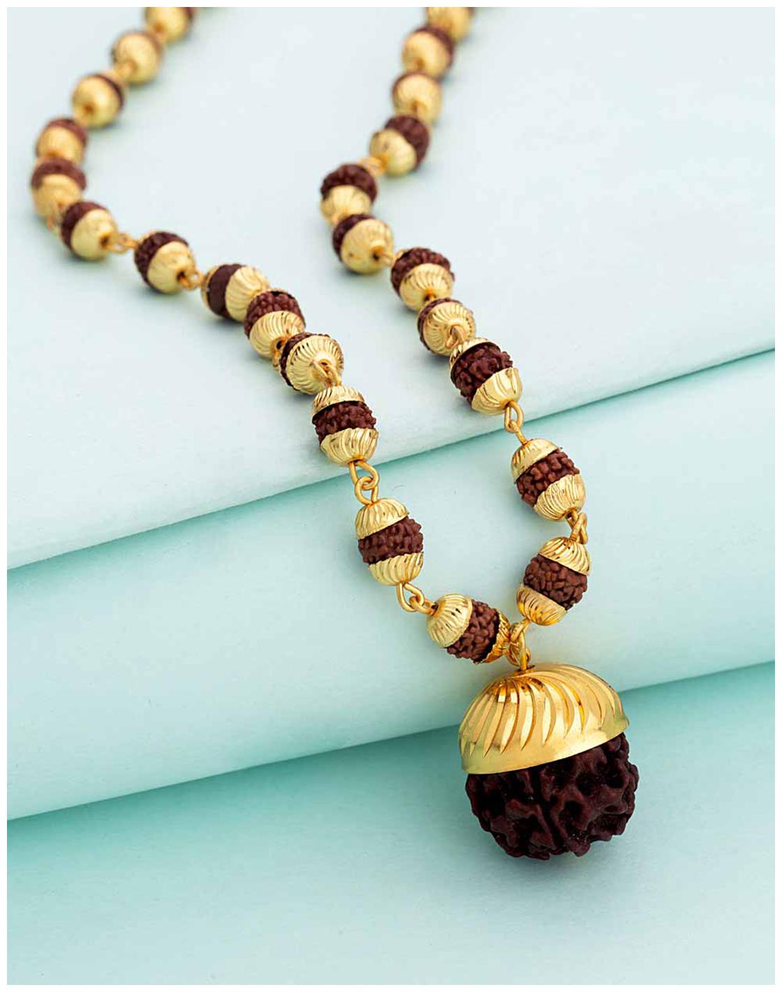 

Voylla Mahadev Extension Gold Plated Rudraksha Pendant