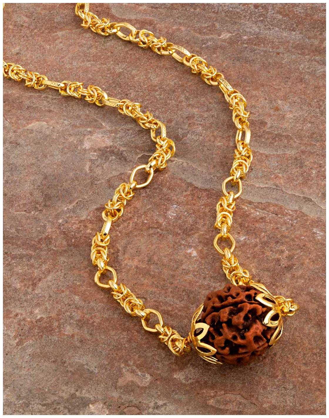 

Voylla Mahadev Extension Rudraksha Bead Chain