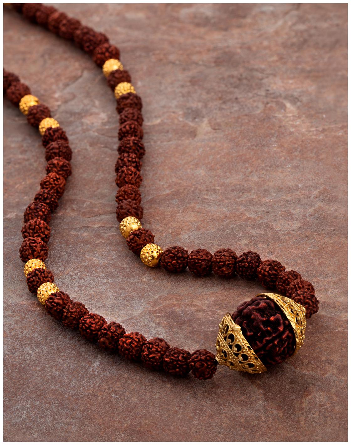 

Voylla Mahadev Extension Rudraksha Beads Pendant