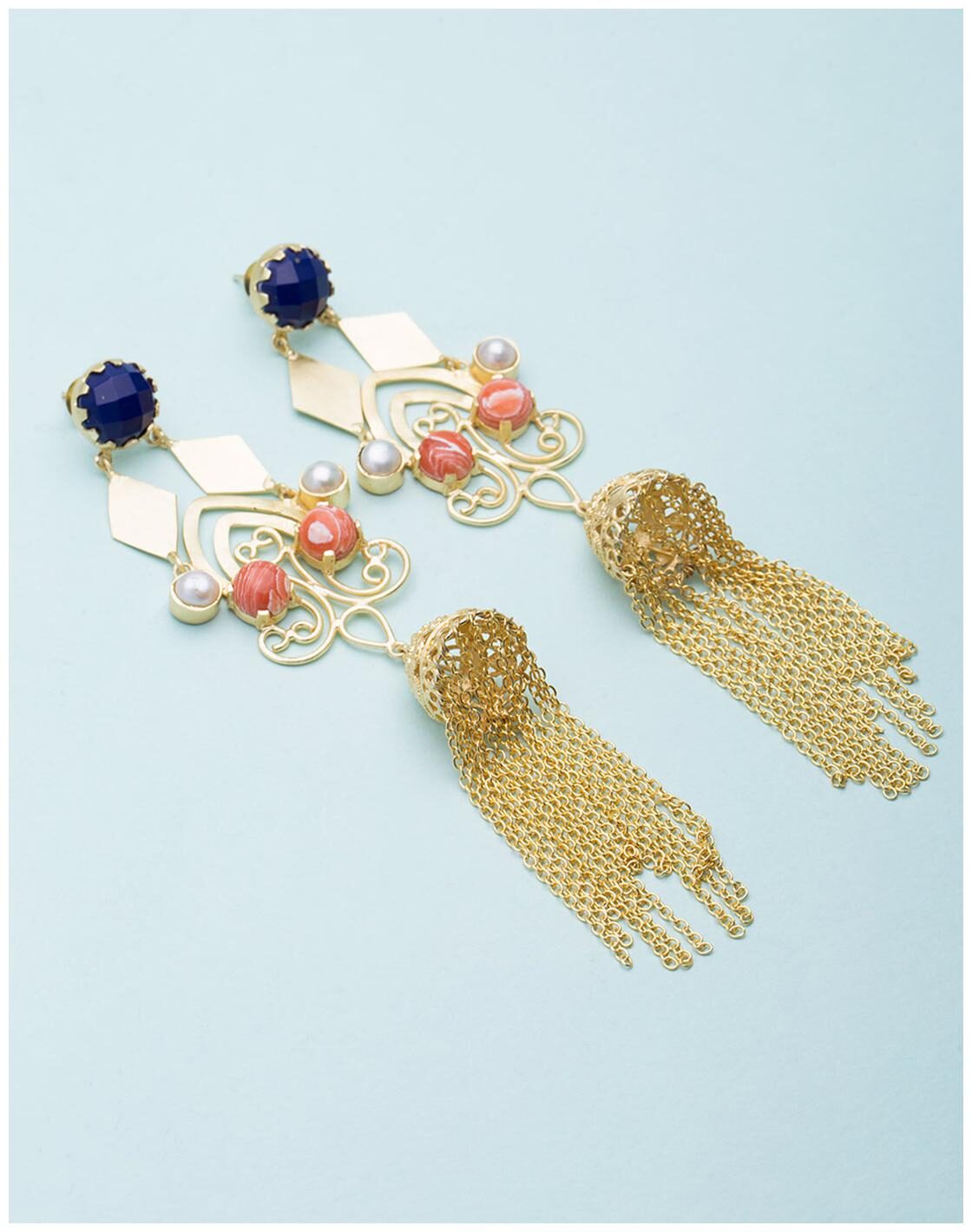 

Voylla Majestic Dangler Cum Jhumki Designer Earrings