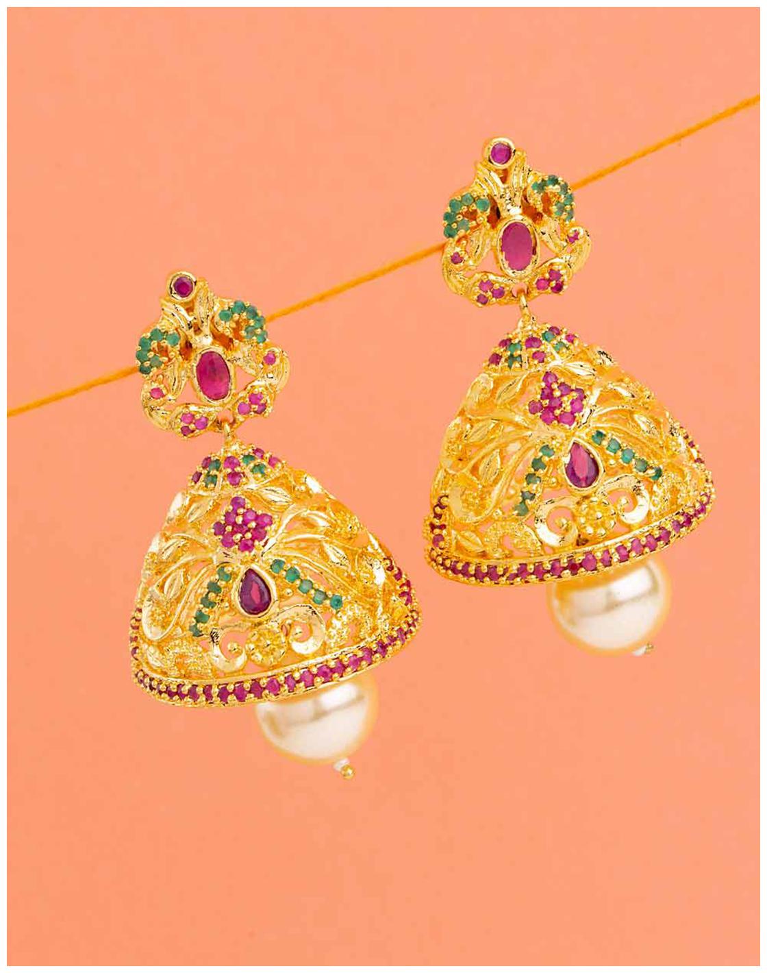 

Voylla Meenakari Inspired Jhumka Earrings