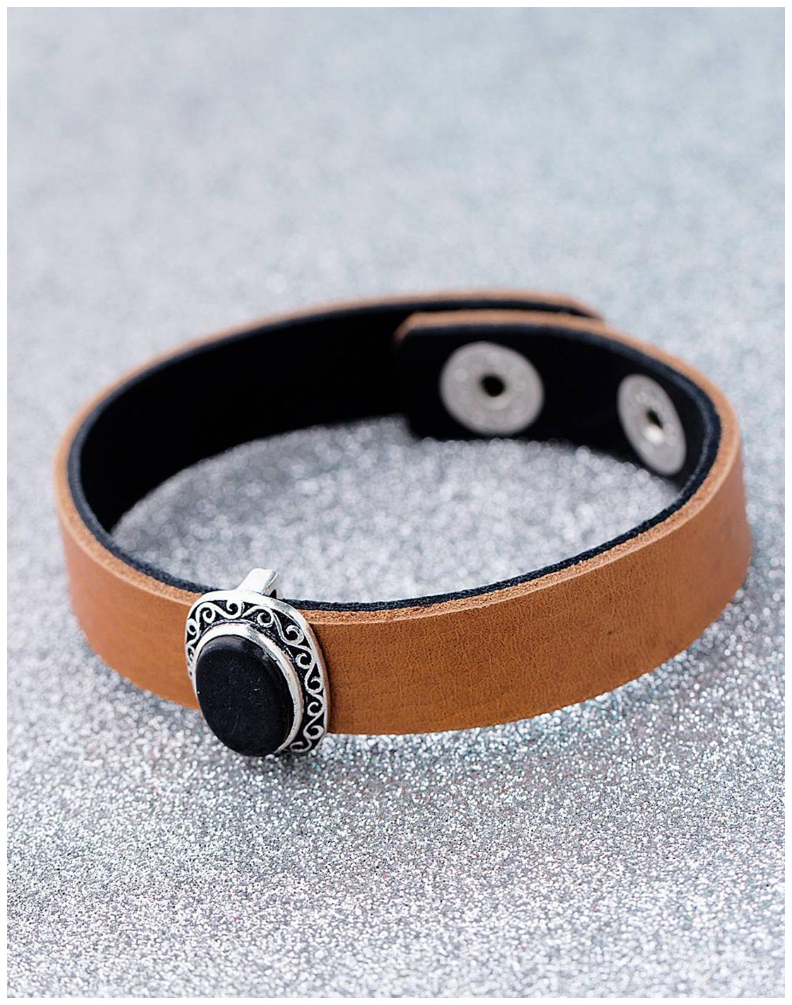 

Voylla Milestone Tan Brown Leather Bracelet