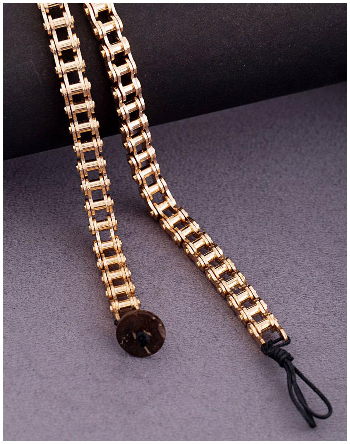 

Voylla Motorcycle Diaries Rose Gold Bike Chain