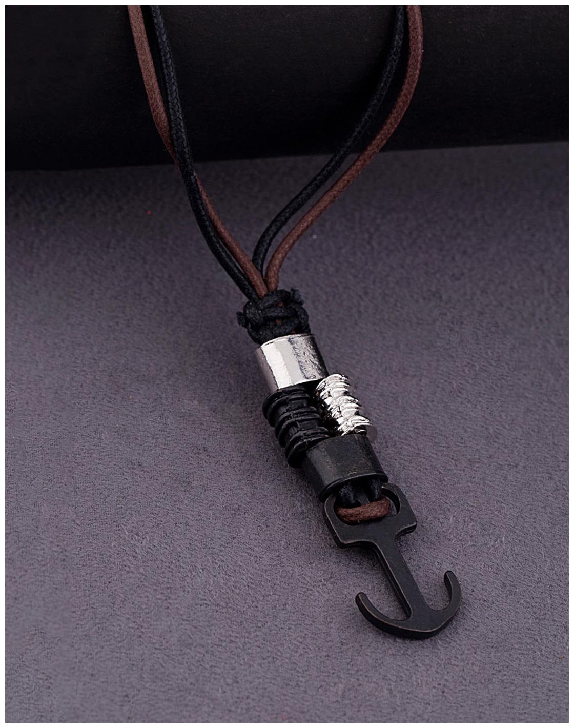 

Voylla Multi-Cord Dual Tone Motorcycle Diaries Necklace