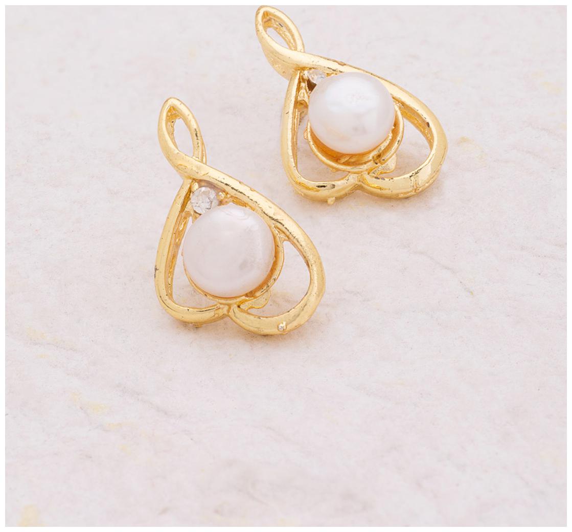 

Voylla Musical Clef-Inspired Stud Earrings
