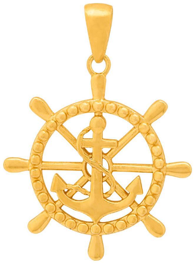 

Voylla Nautical Anchor Pendant with Gold Plating