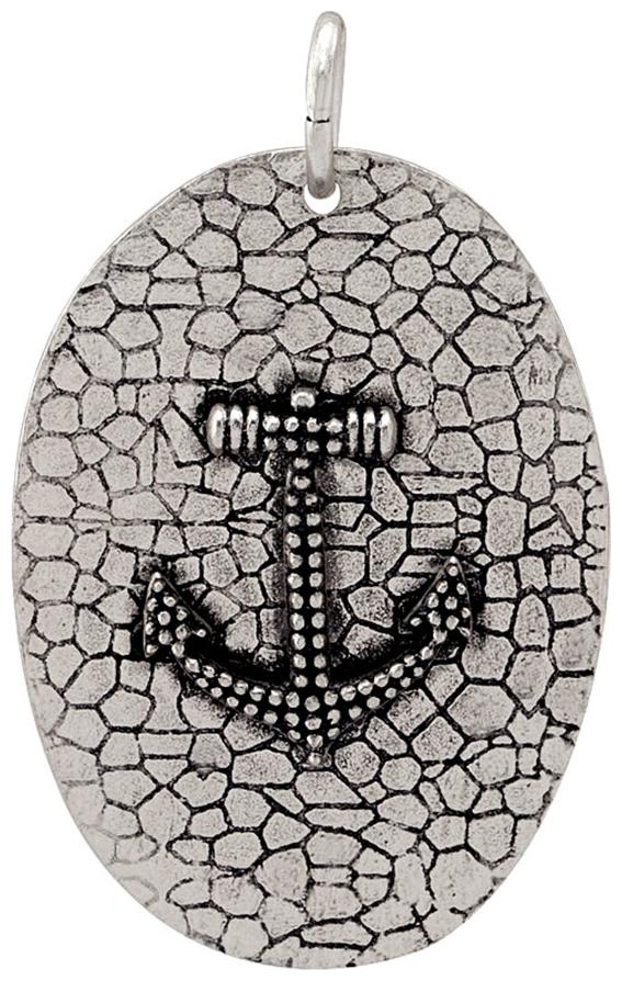 

Voylla Nautical Oxidized Silver Anchor Pendant